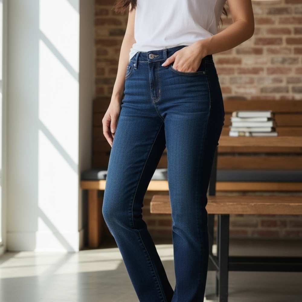 Women's Dark Blue Jeans